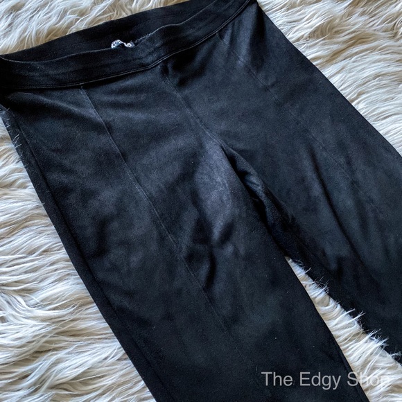 Express | Faux Suede Ankle Zip Legging - Picture 3 of 7